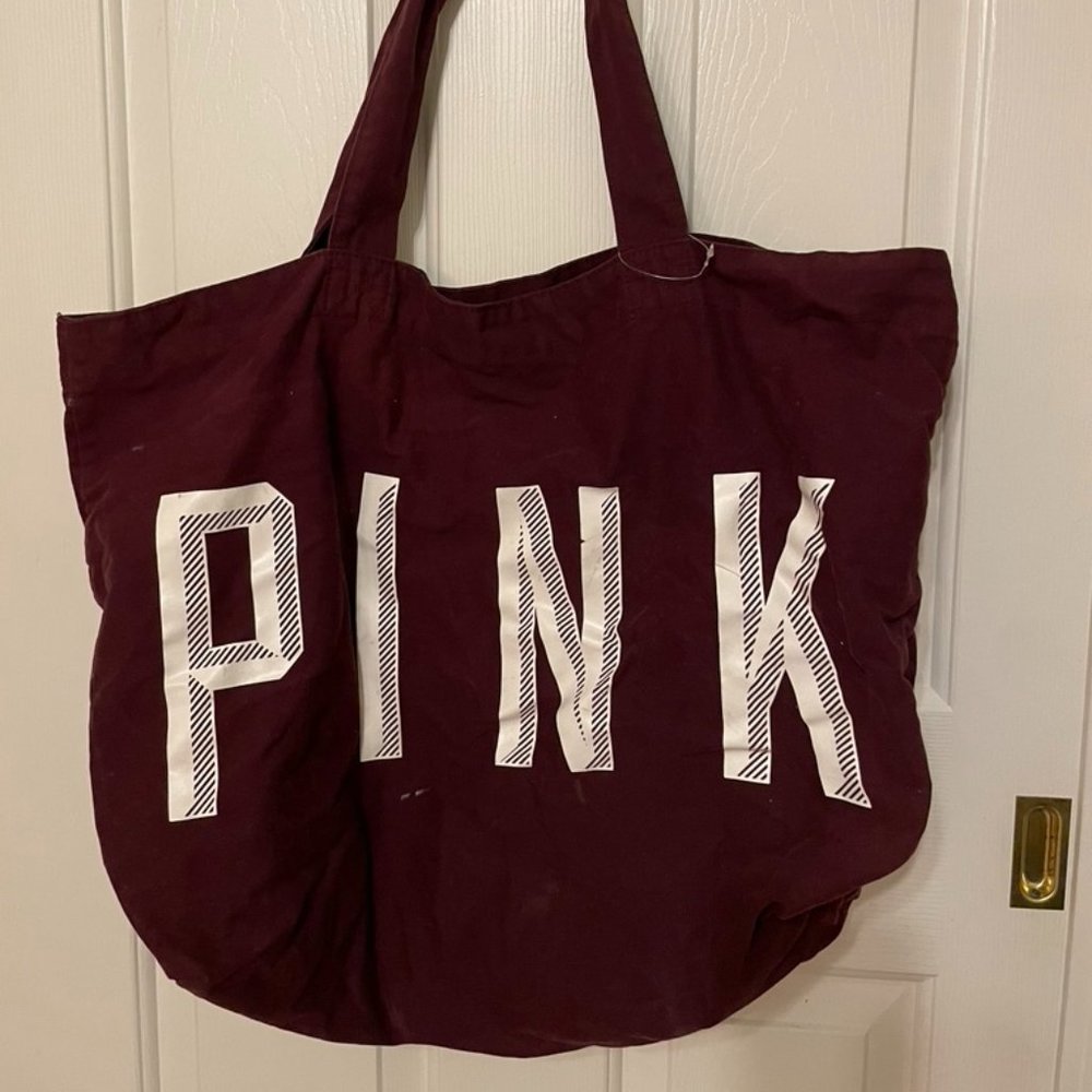 PINK Canvas Tote Bag